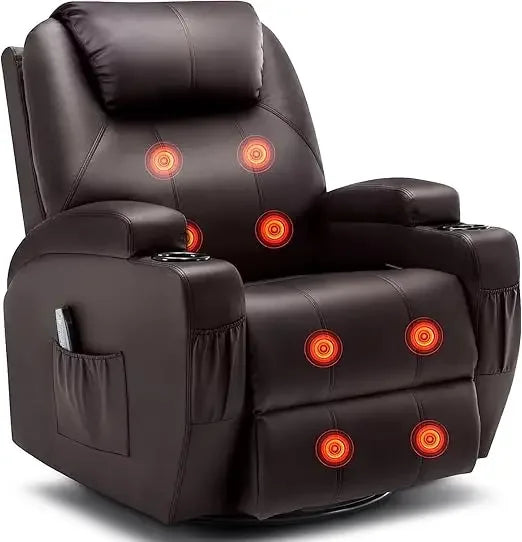 Recliner ,Rocking Chair with Massage anHeat,360d °