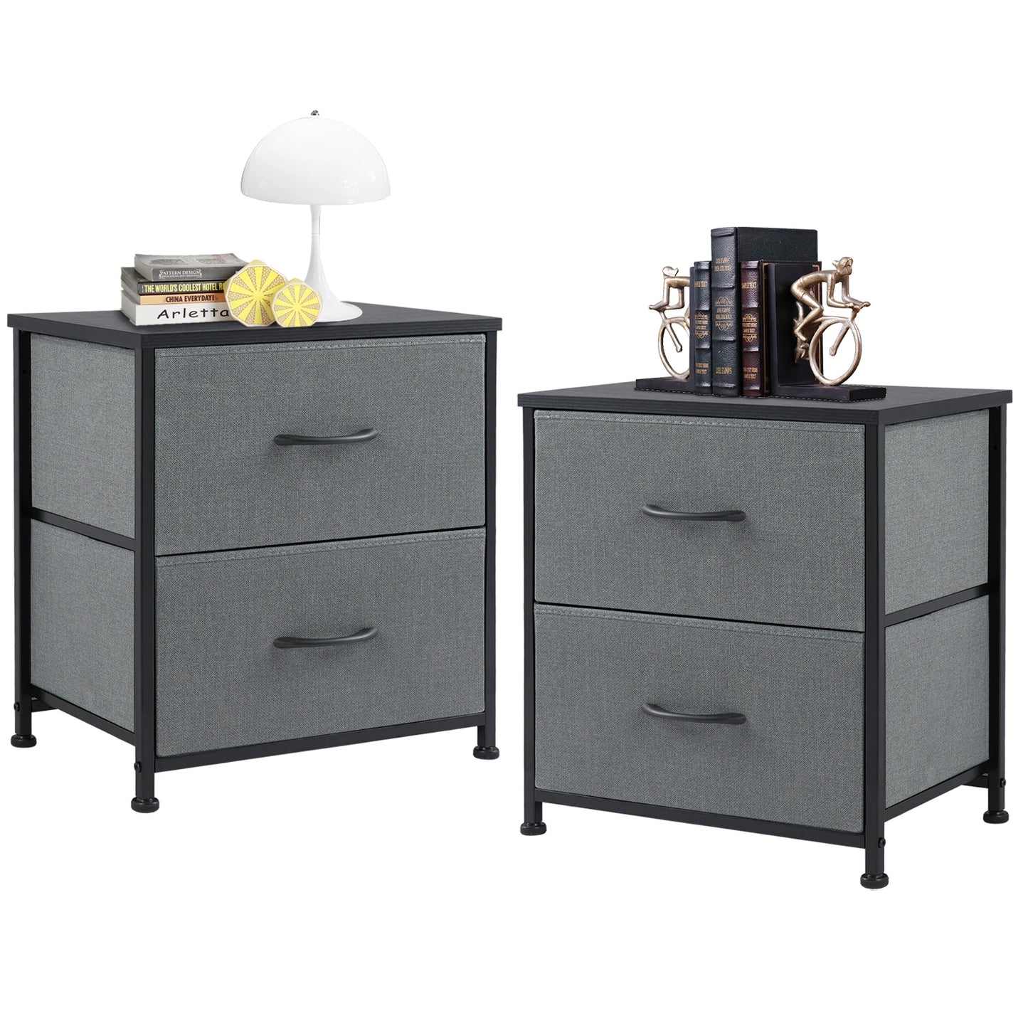 Living Room Cabinet Layers Set of 2 Fabric Drawers