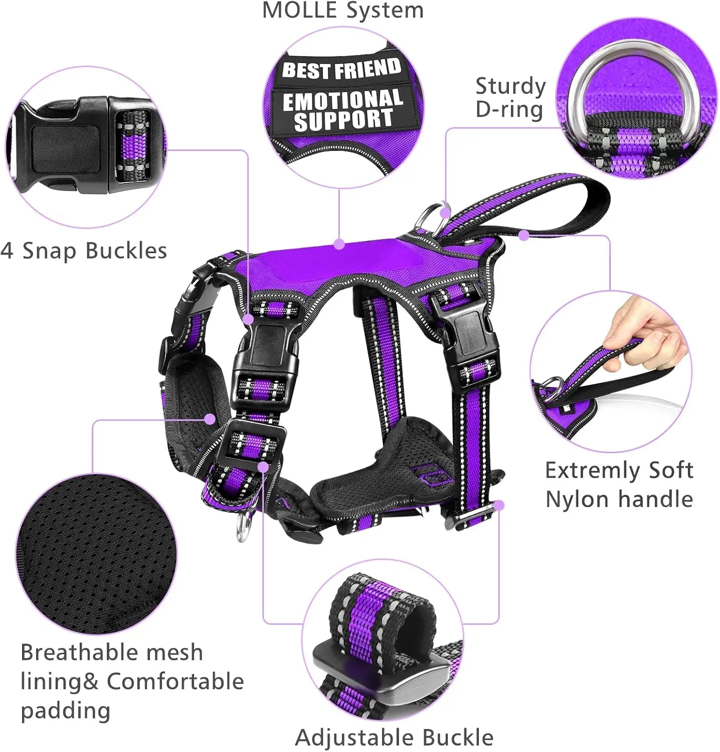 Pet Harness Collar and Leash Set