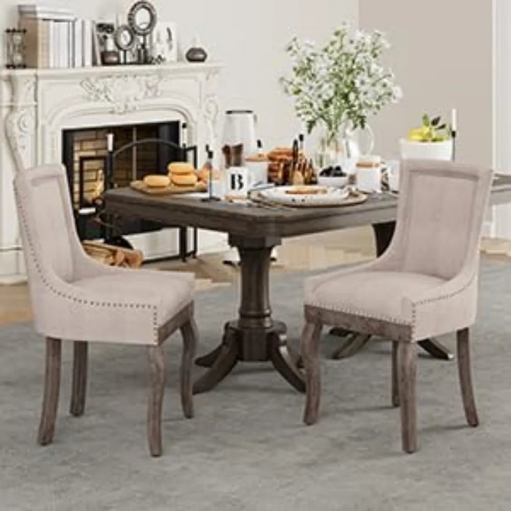 Vintage Upholstered Side Chairs Set of 6