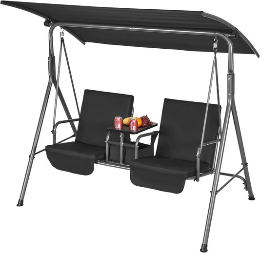 2-Seat Patio Swing Chair