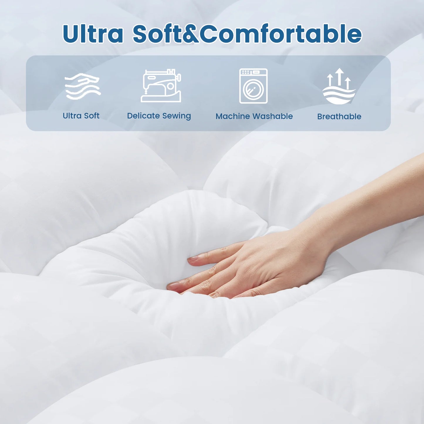 Extra Thick Mattress Pad Cover