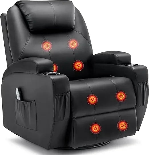 Recliner ,Rocking Chair with Massage anHeat,360d °